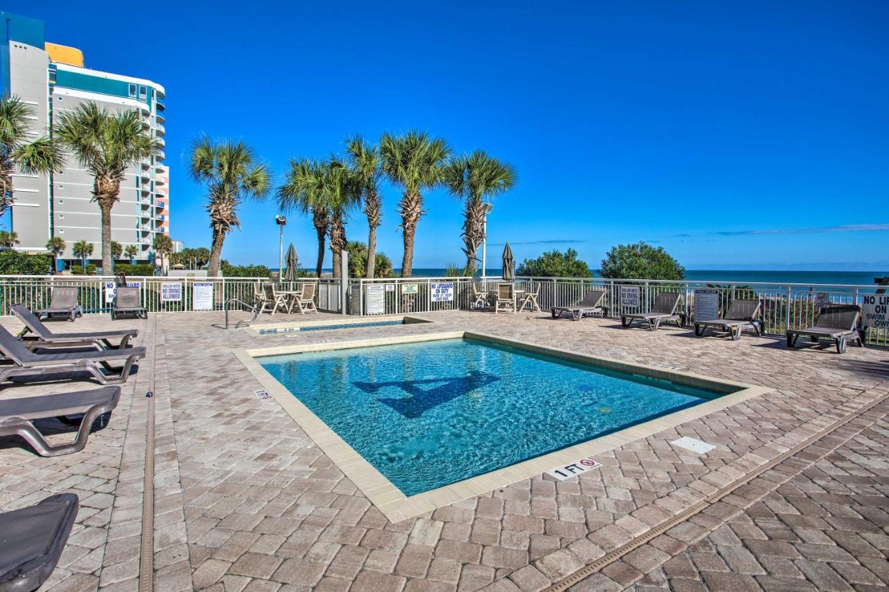 Oceanfront Condo With Huge Balcony Walk To Skywheel Myrtle Beach Kültér fotó