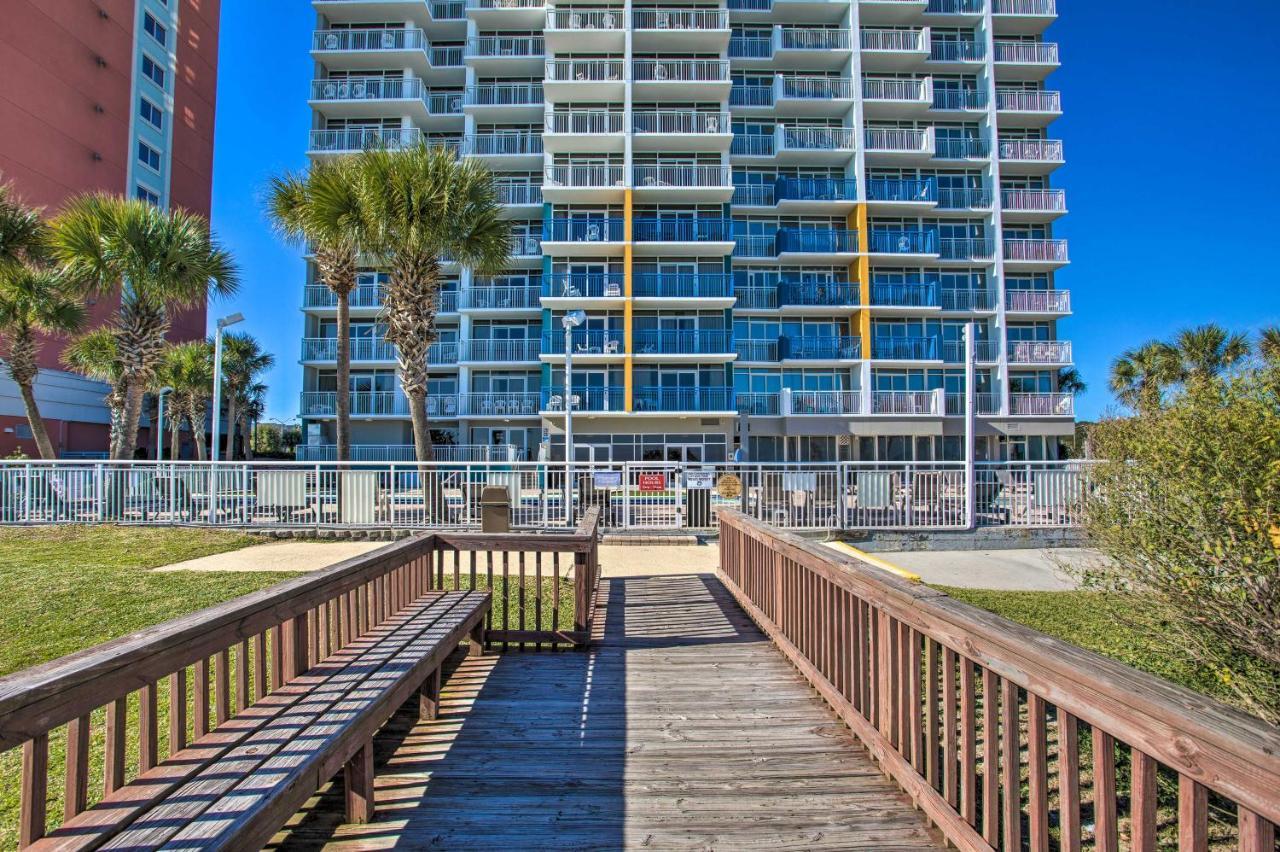 Oceanfront Condo With Huge Balcony Walk To Skywheel Myrtle Beach Kültér fotó