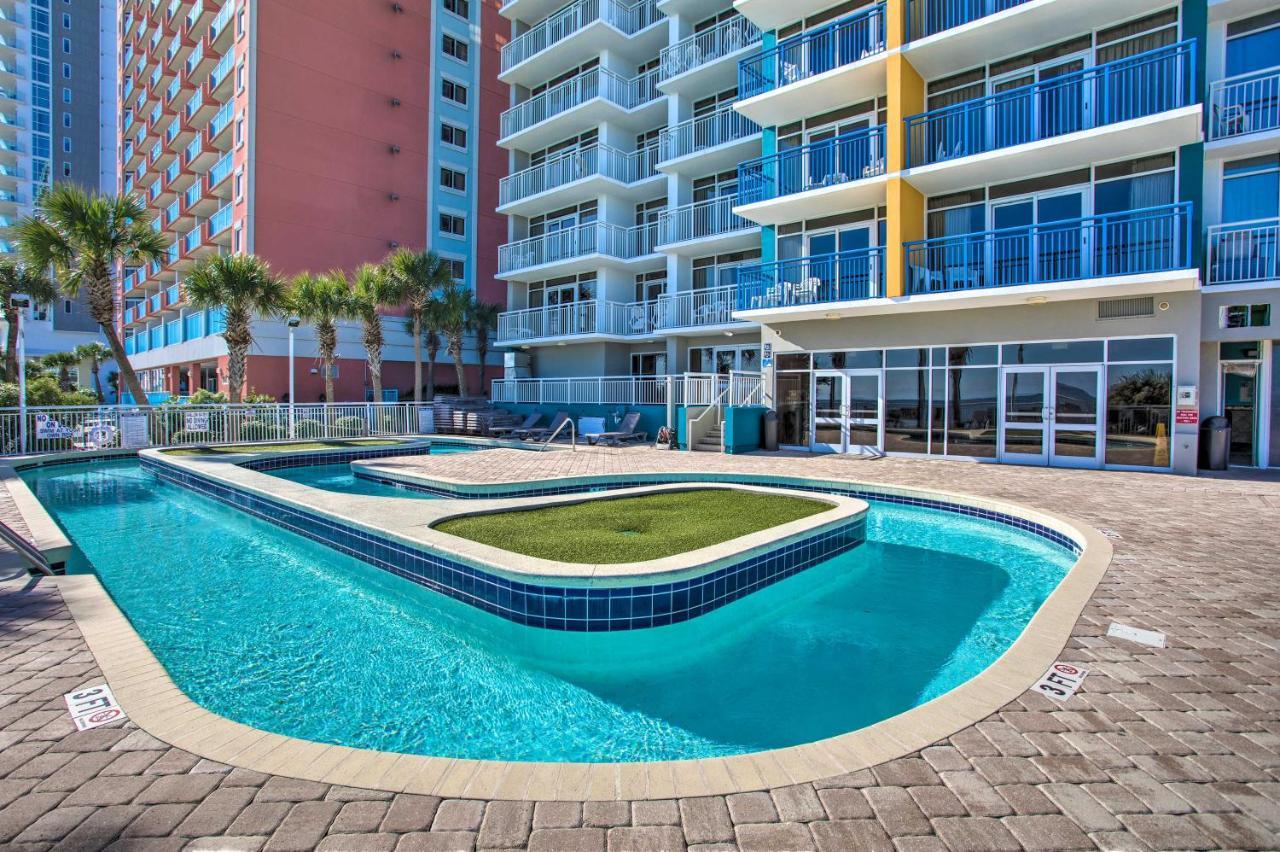 Oceanfront Condo With Huge Balcony Walk To Skywheel Myrtle Beach Kültér fotó