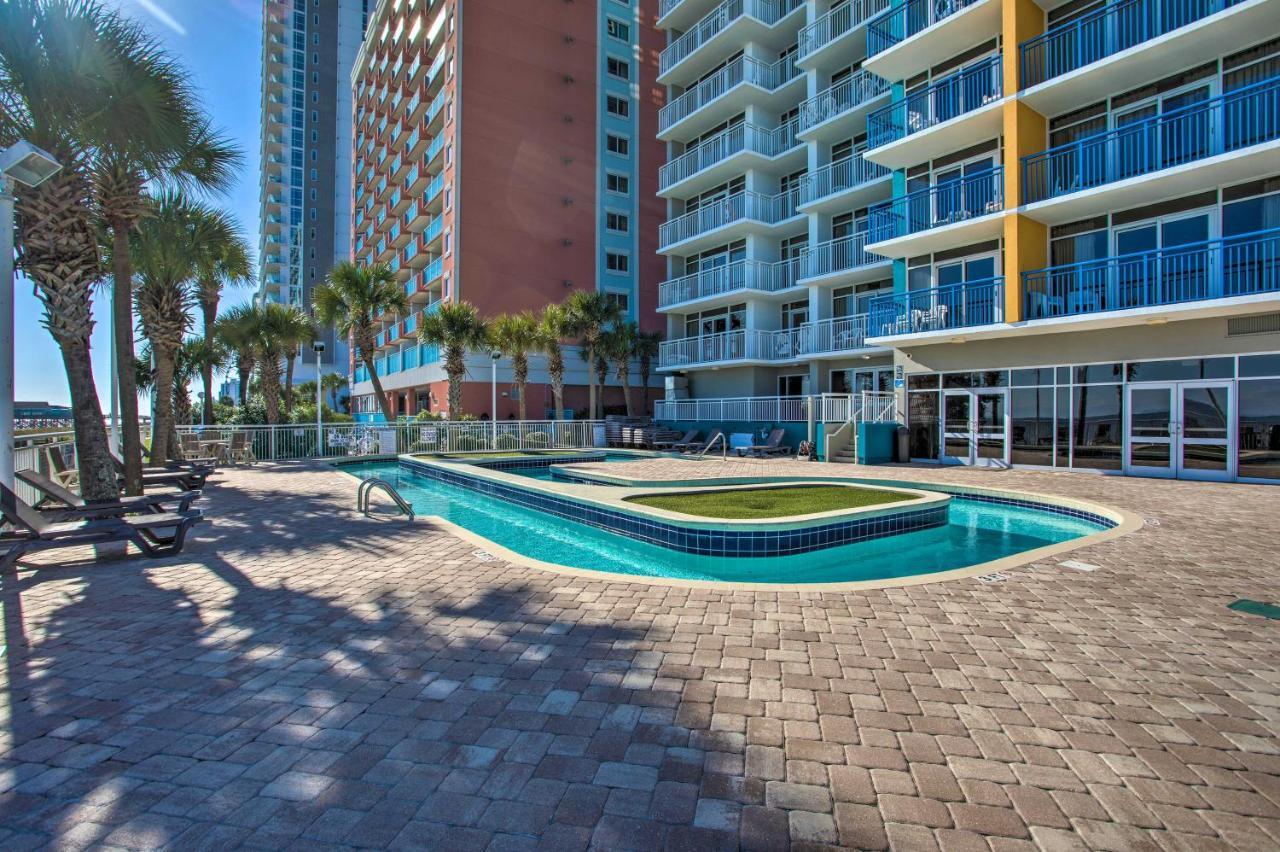 Oceanfront Condo With Huge Balcony Walk To Skywheel Myrtle Beach Kültér fotó