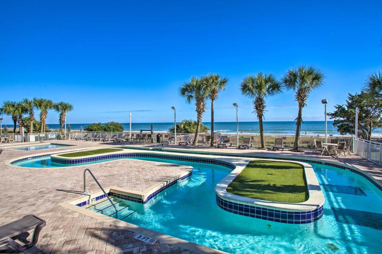 Oceanfront Condo With Huge Balcony Walk To Skywheel Myrtle Beach Kültér fotó
