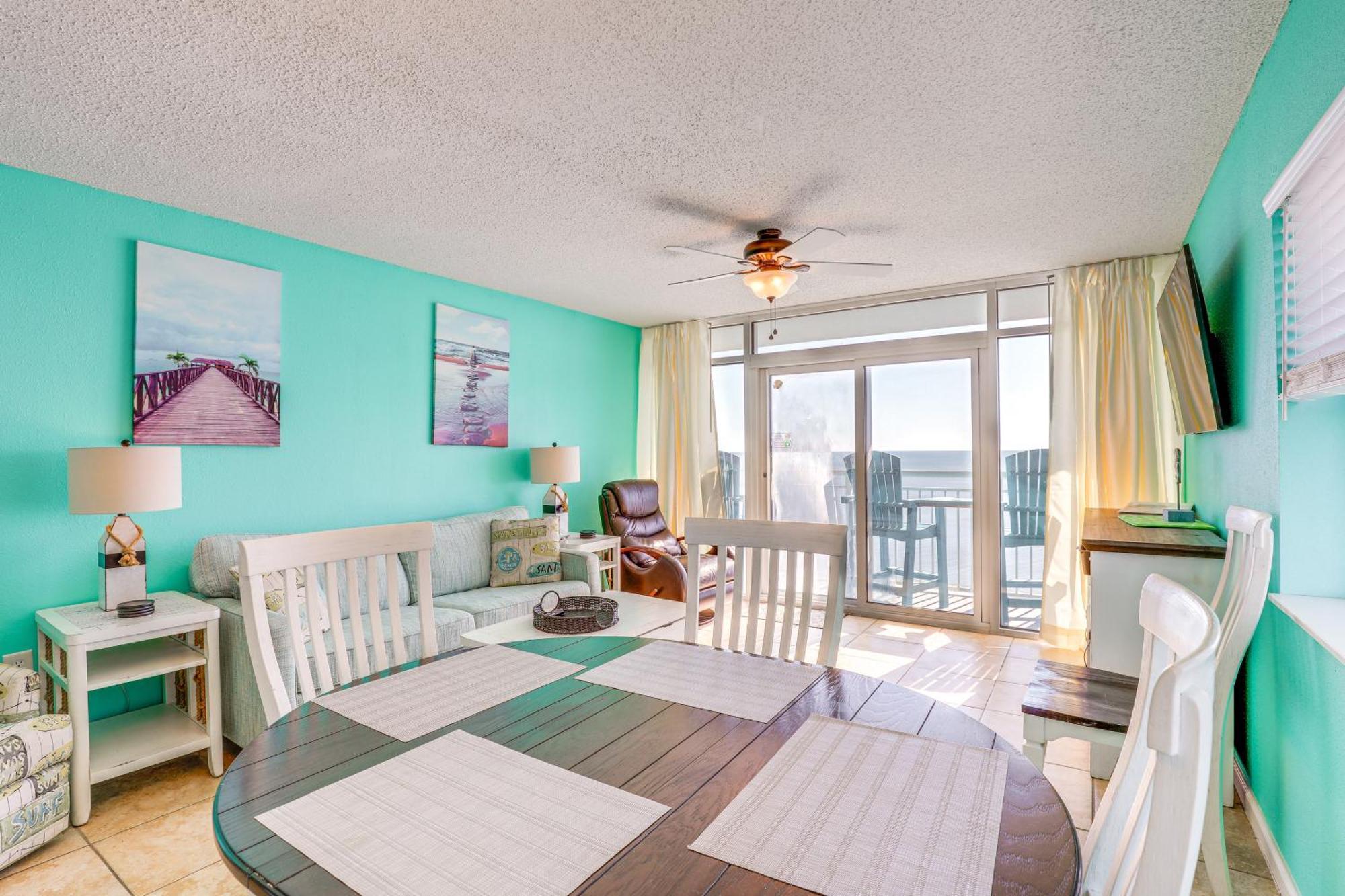Oceanfront Condo With Huge Balcony Walk To Skywheel Myrtle Beach Kültér fotó