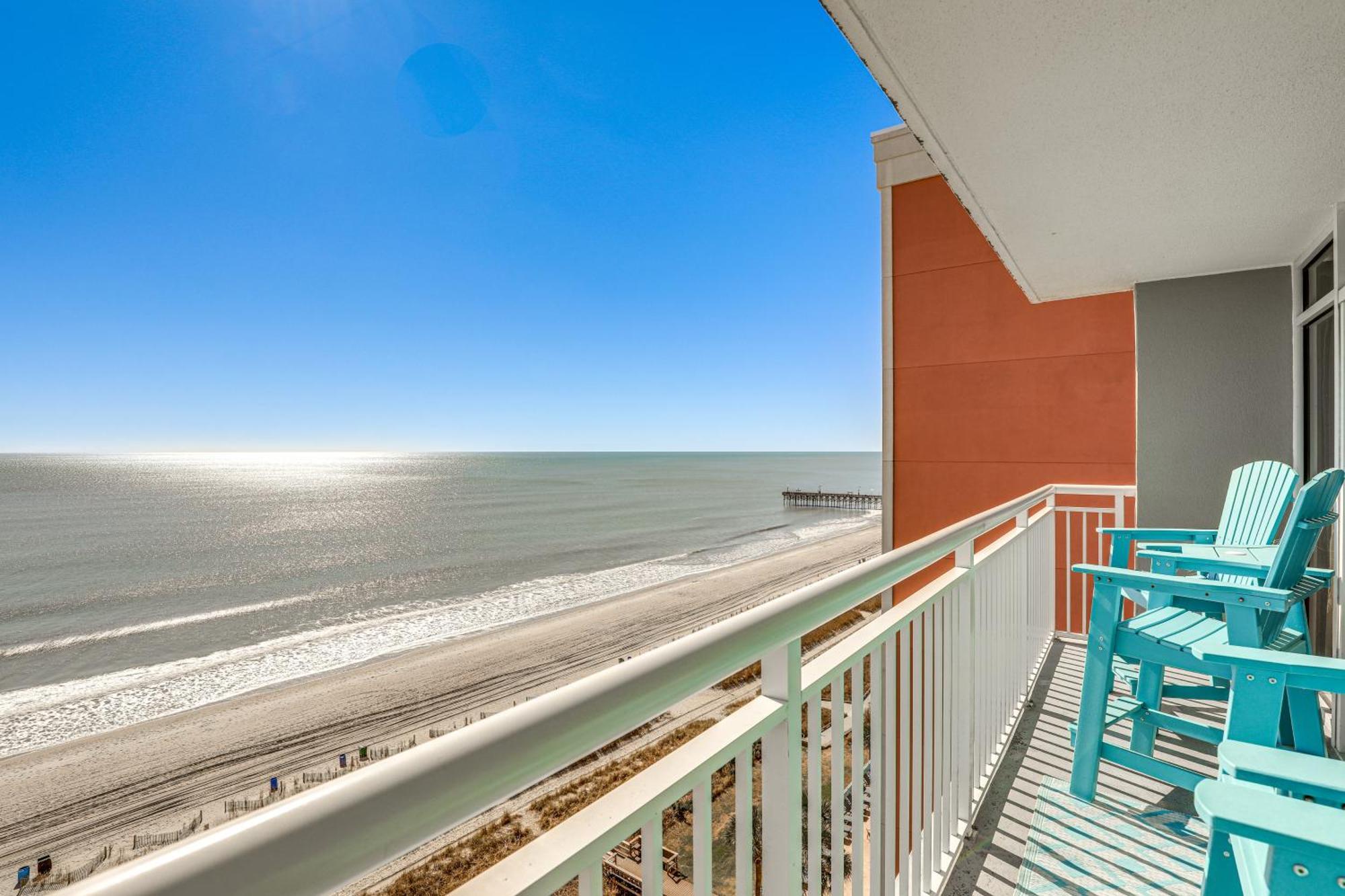 Oceanfront Condo With Huge Balcony Walk To Skywheel Myrtle Beach Kültér fotó